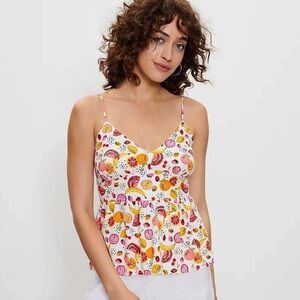 Fruit Salad Peplum Cami